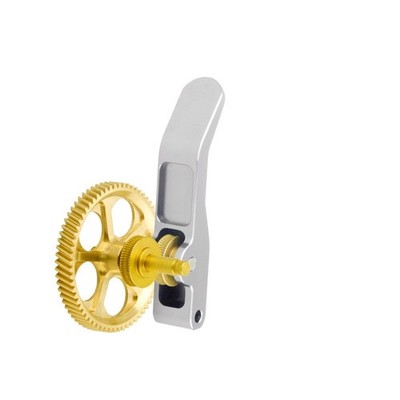 Dual Gear Hardened Steel DLC Coated Brass Extruder Kit for Bambu A1 Printer