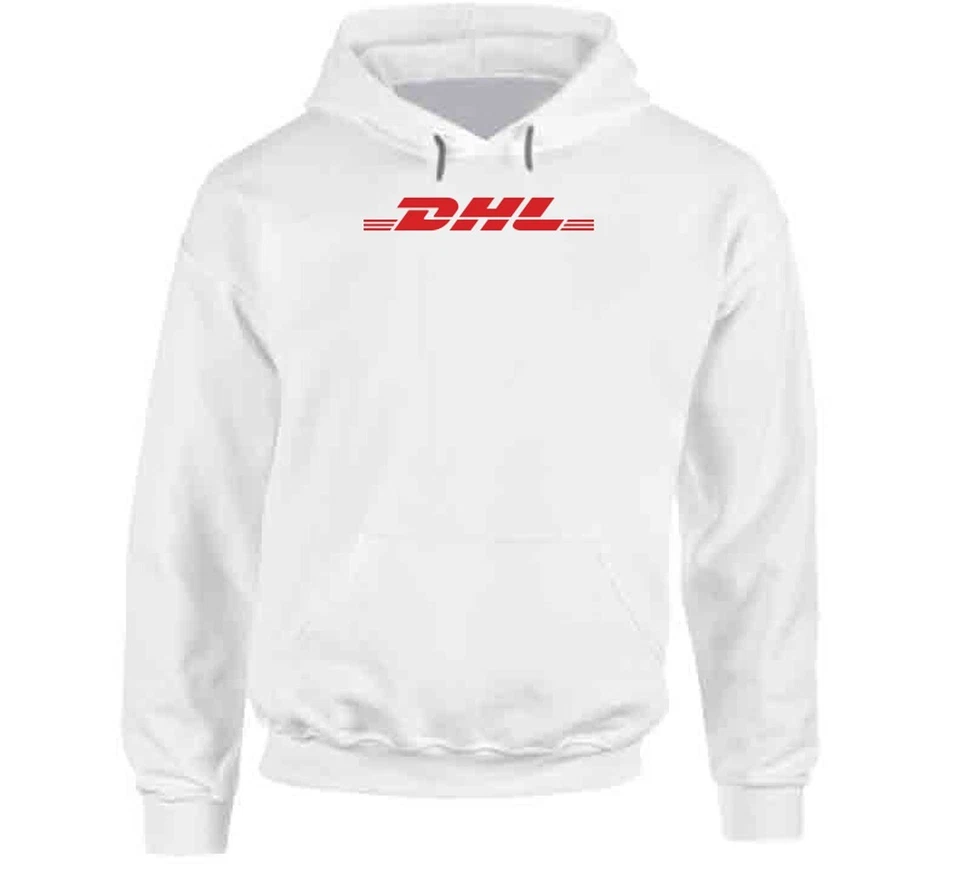 T-shirt Dhl Delivery Courier Service Company logo vintage retrò giallo margherita - Immagine 2 di 2