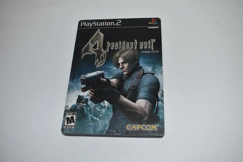 PLAYSTATION 2 RESIDENT EVIL  4 PREMIUM EDITION STEELBOOK  VIDEO GAME (ADQ40)