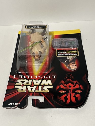 Star Wars Episode 1 Qui-Gon Jinn Action Figure w/Comm Tech Chip 1998 - 第 6/6 張圖片
