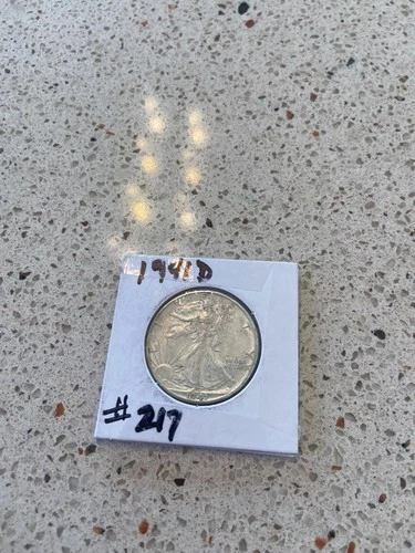 1941D Walking Liberty Half Dollar--VF-AU-Free Shipping