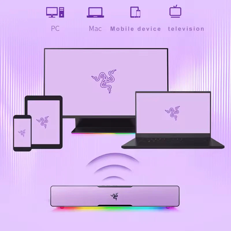 Razer Leviathan V2 X PC Gaming Soundbar Kuromi Edition Certified Refurbished - Image 3 of 3