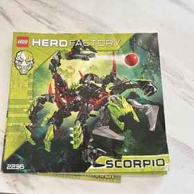 Lego Lot Of 3 Instruction Manuals Hero Factory Corroder Scorpio Witch Doctor
