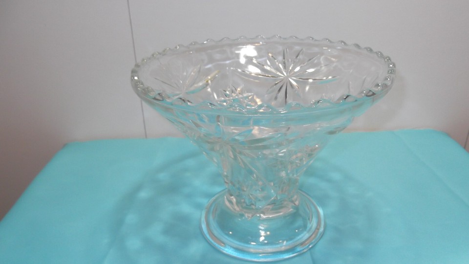 VINTAGE ANCHOR HOCKING STAR OF DAVID PUNCH BOWL STAND eBay