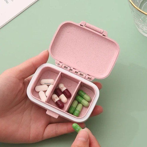 Mini Portable Pill Organizer Case Grids Pill Box Tablet Storage Container Weekly - Picture 2 of 12