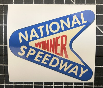 #ad #ad New NATIONAL SPEEDWAY Winner NY. Vintage 1960’s Racing Sticker Decal NHRA $12.99