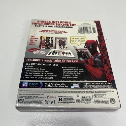 Deadpool 2 Super Duper Cut Target Exclusive Blu-ray Unrated Cut & Book - Picture 2 of 5