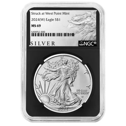 2024 (W) $1 American Silver Eagle NGC MS69 ALS Label Retro Core
