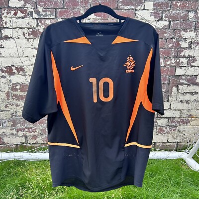 Nike サッカーシャツ ベルカンプ　背番号10　BERGKAMP　オランダ 2000/01 Netherlands Away Jersey #10 BERGKAMP 2XL Nike Holland Euro