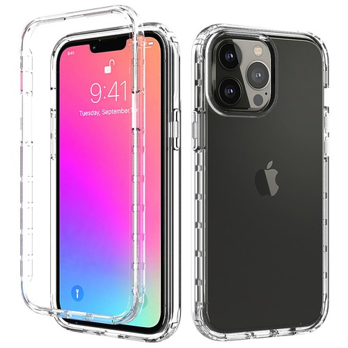 Funda protectora transparente para iPhone 11/12/13/14 Pro Max + Protector de pantalla + Protector de lente - Imagen 17 de 38