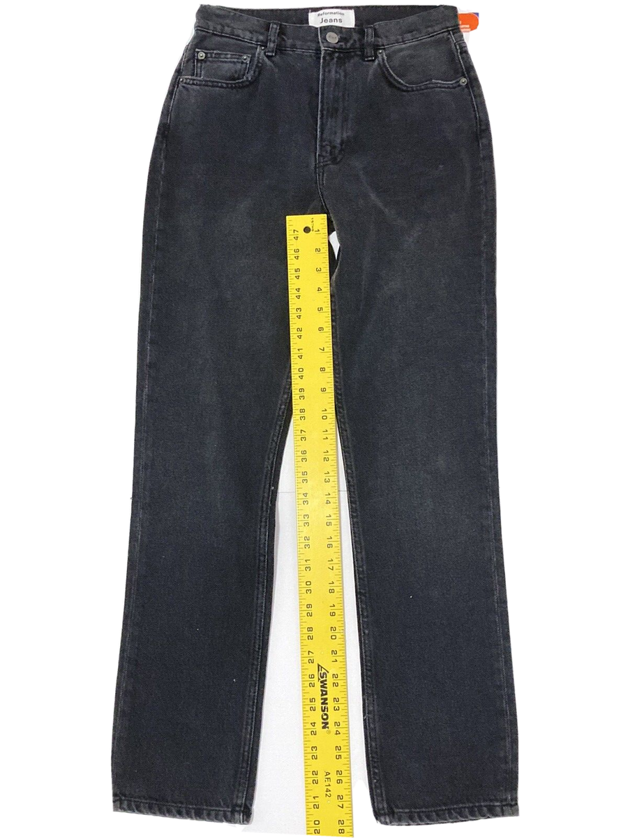 Reformation Jeans black julia high cigarette jean LY859 Women 26