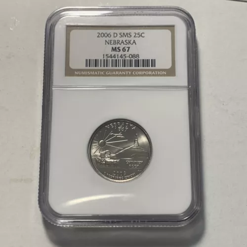 2006-D Nebraska State Quarter - NGC MS 67 SMS