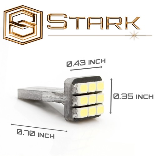 2x Bombillas LED blancas 168 194 2825 9-SMD para luces de matrícula - F150 F250 - Imagen 2 de 2