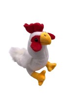 PlüSchtier Kuscheltier Stoff Tier Hahn Huhn Weiß Sitzend 20 Cm
