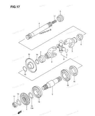 SUZUKI ATV LT-F250 LT-Z250 Oil Seal, LTZ250 LTF250 Secondary Drive