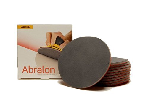 10-Pack 6 Inch 2000 Grit Adhesive Back Sanding Discs – PSA Film For Auto Body, Red Label