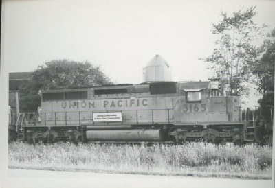 #ad Union Pacific 3000hp DRS SD40 2 #3165 Geneva Ill Train Photo $6.50