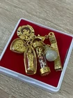 5 Amulets Bird Salika Burma God Calabash Turbine Takrut Wasp Pendant Thai Amulet