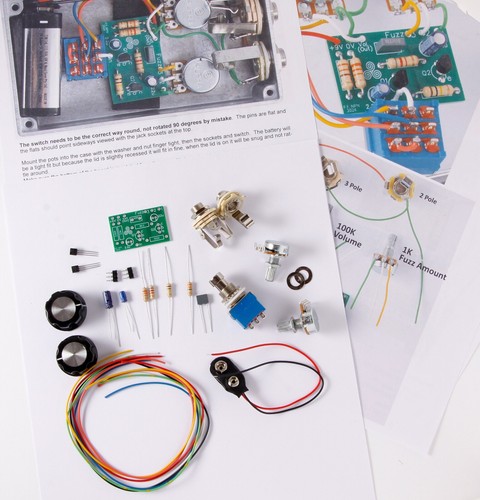 Fuzz Face Clone Kit - Töpfe, Knöpfe, Fußschalter - Stompbox Verzerrungspedal UK - Bild 2 von 3