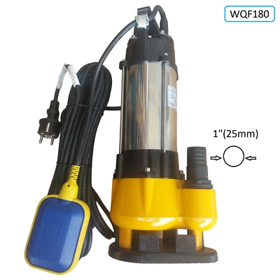 IBO Hochwertige Fäkalienpumpe Tauchpumpe Schmutzwasserpumpe WQF180 - 9000L/h - 180W
