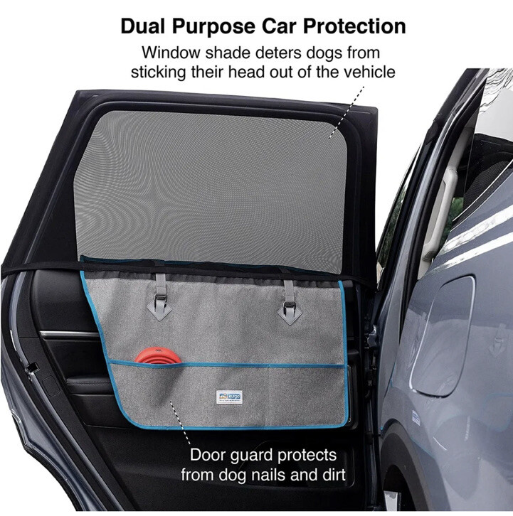 Kurgo Car Door Guard and Shade for Dogs, Scratch Guard/Window Shield