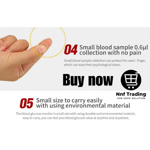 Sinocare GA-3 Blood Glucose Monitor Glucometer Sugar Tester Kit for Diabetes - Picture 10 of 12