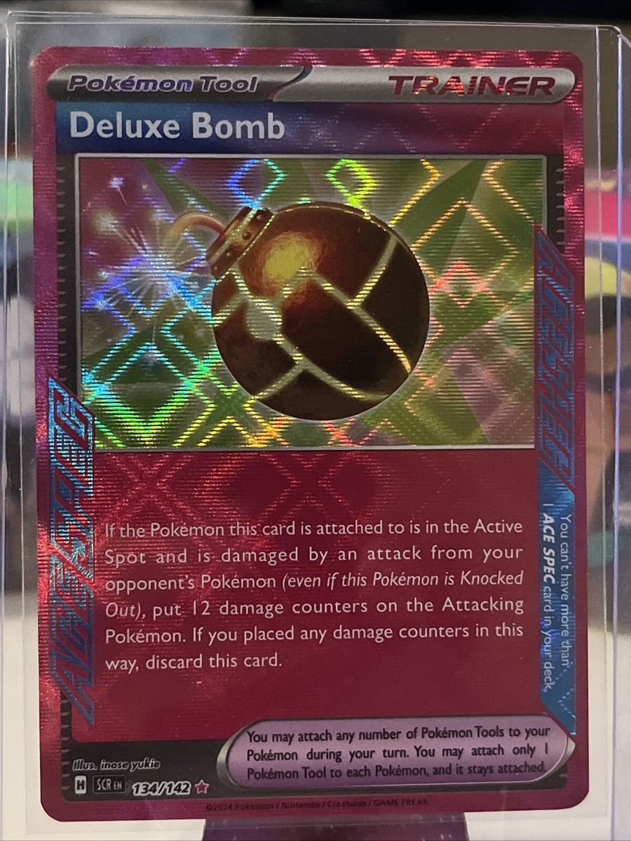 deluxe bomb pokemon card value - 134/142 Stellar Crown ACE SPEC Deluxe Bomb 134/142 Ace Spec