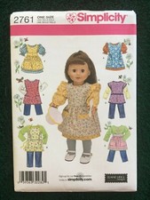 Simplicity Doll Patterns ~ All Patterns are Size 18 * ~ * ~ * ~ * ~ Listing 1478