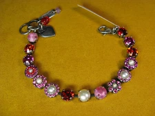 MARIANA BRACELET SWAROVSKI CRYSTALS MOSAIC SPL PINK PEARL WHITE Gift Christmas