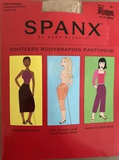 Spanx by Sara Blakely Footless Body Shaping Pantyhose *Size E Control Top Nude