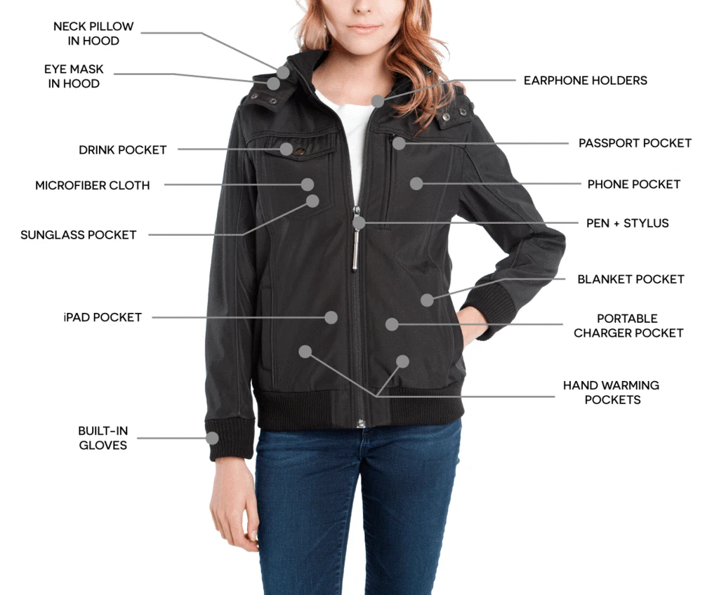 New BAUBAX Women's Black Bomber Jacket- Choice of Size