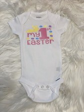MY FIRST EASTER Holiday Onesie Personalized Custom Baby Gift YOU PICK SIZE Bunny