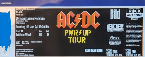 AC/DC Ticket Olympiastadion München 09.06.20 4 PWR UP Tour | eBay