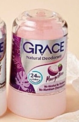 Grace Pure Natural Deodorant Roll On Stick, Alum Crystal Deo Stone Size 70g New