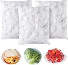 300pcs Reusable Elastic Stretch Fresh Keeping Covers Kitchen Food Plastic Wrap