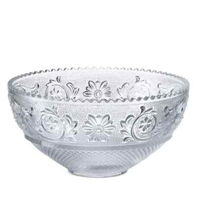 Baccarat Arabesque Grand Bol Marque Plume Transparent Cristal 2802221