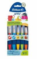 Pelikan Schulpinsel Griffix Ergonomisch 5 StüCk Blister