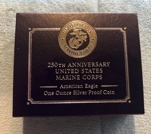 250th Anniversary Marine Corps American Eagle One Ounce Silver Proof Coin