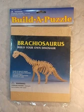 Build Your Own Dinosaur 3D  Vintage Puzzle Wood Brand New in Package