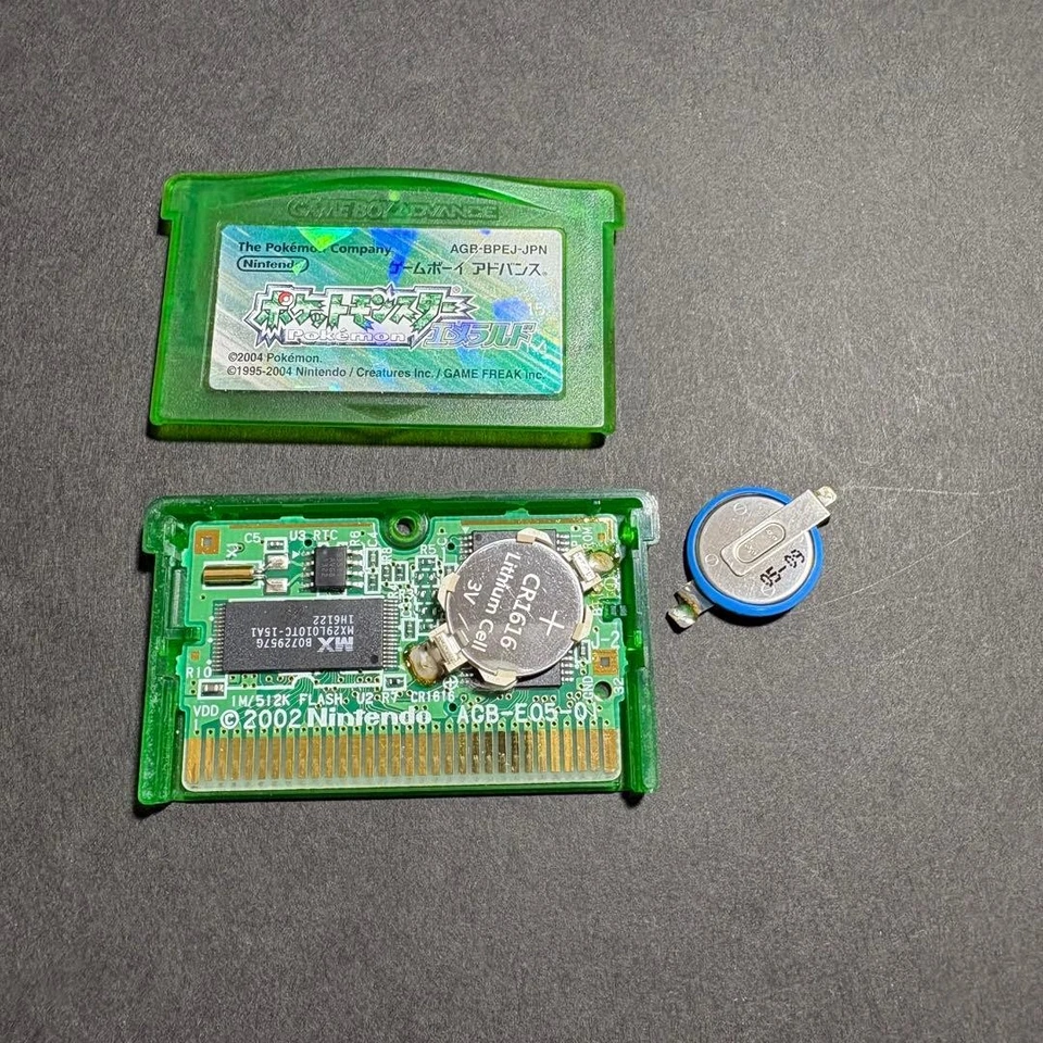 Nintendo Game Boy Advance Pokemon Emerald Version Battery Replaced Japan - Image 4 of 4