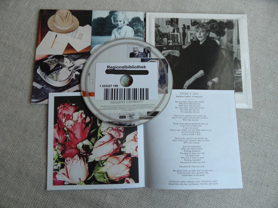 MARIANNE FAITHFULL - NEGATIVE CAPABILITY - CD 2018 - Digipack - Bild 3 von 4