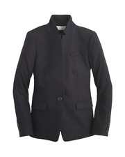 NWT J.Crew Regent Blazer in Black Wool Flannel Single Button Jacket 6P 198