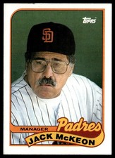 1989 Topps Jack McKeon San Diego Padres #624