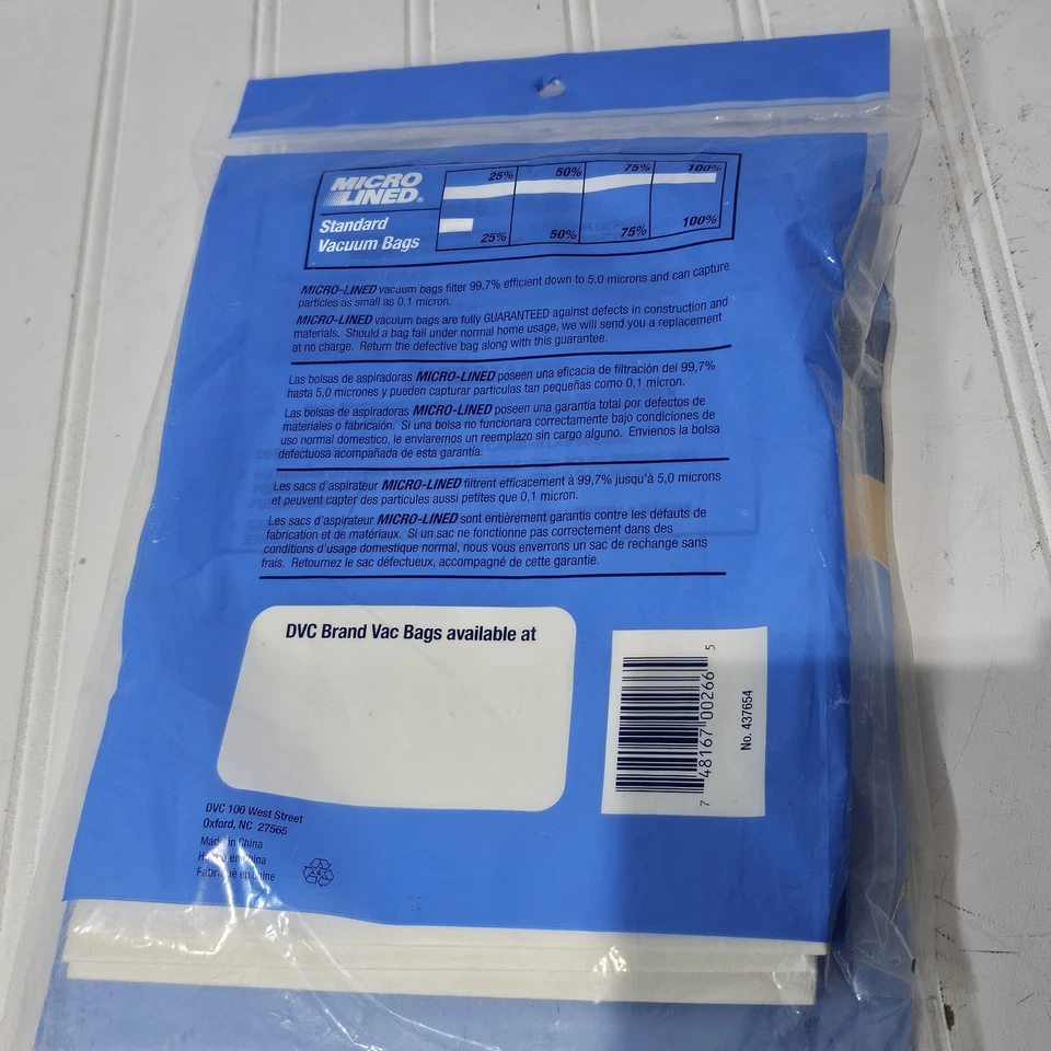 New 3 Bags for Kenmore Upright Vacuum 5068 50688 50690 Type U O Microlined - Image 3 of 4