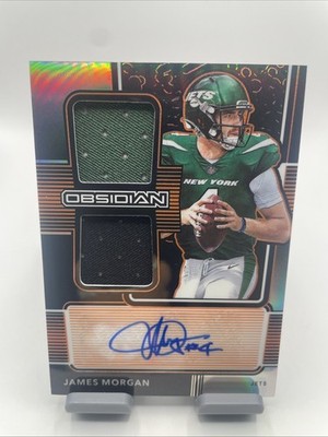 2020 Panini Obsidian - Rookie Jersey Ink James Morgan #RJI-38 Electric Etch...