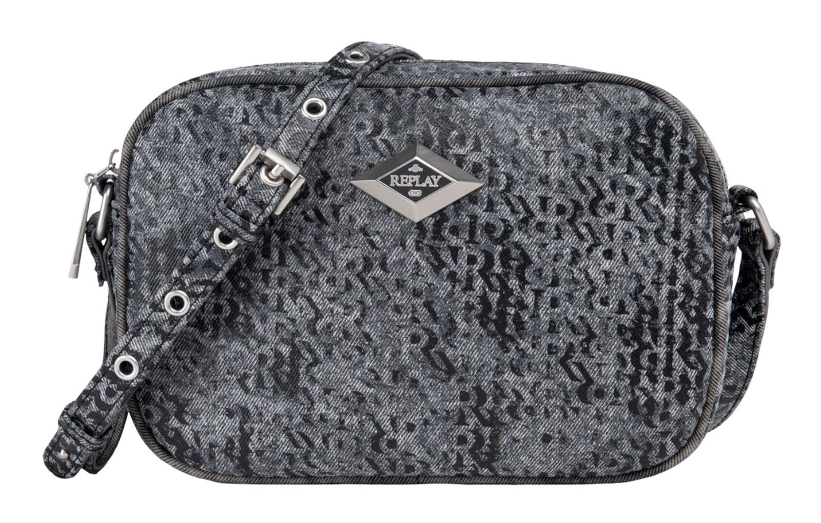 REPLAY cross body bag Crossbody Bag Washed Black + Black