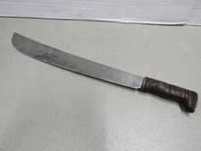 WW2 US Leather Stacked Handle Machete Legitimus Collins &Co No 127 Blade 16 1/2"