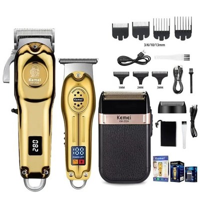 Kemei KM-2628 KM-678 KM-2024 USB Rechargeable Hair Clipper Professional Cordless