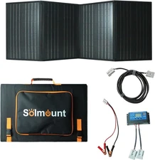 120W Foldable Solar Panel Mono Power Station with Kickstand for Camping-100% New