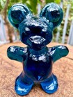 Excellent and Vintage Bergdala Glasbruk Sweden Crystal Blue Glass Bear — photo 6